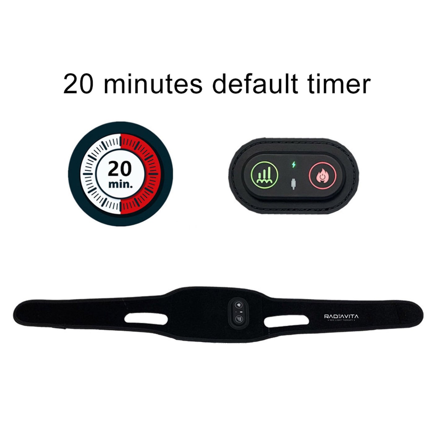 RadiaVita Built-in Battery Face & Chin Red Light Therapy Wrap