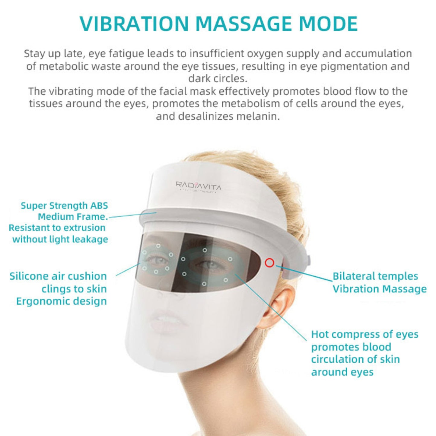 RadiaVita Advanced 7-Color LED Photon Face Mask (Premium Skin Rejuvenation & Anti-Aging Therapy)