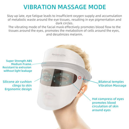 RadiaVita Advanced 7-Color LED Photon Face Mask (Premium Skin Rejuvenation & Anti-Aging Therapy)