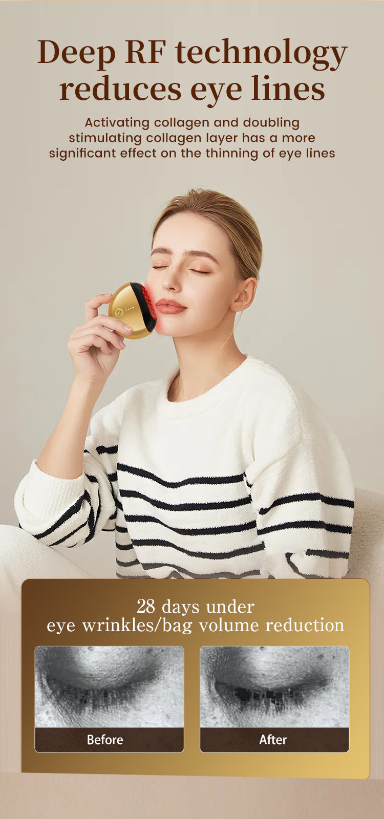 RadiaVita RF+EMS Red Light Face Lifting & Skin Rejuvenation Device