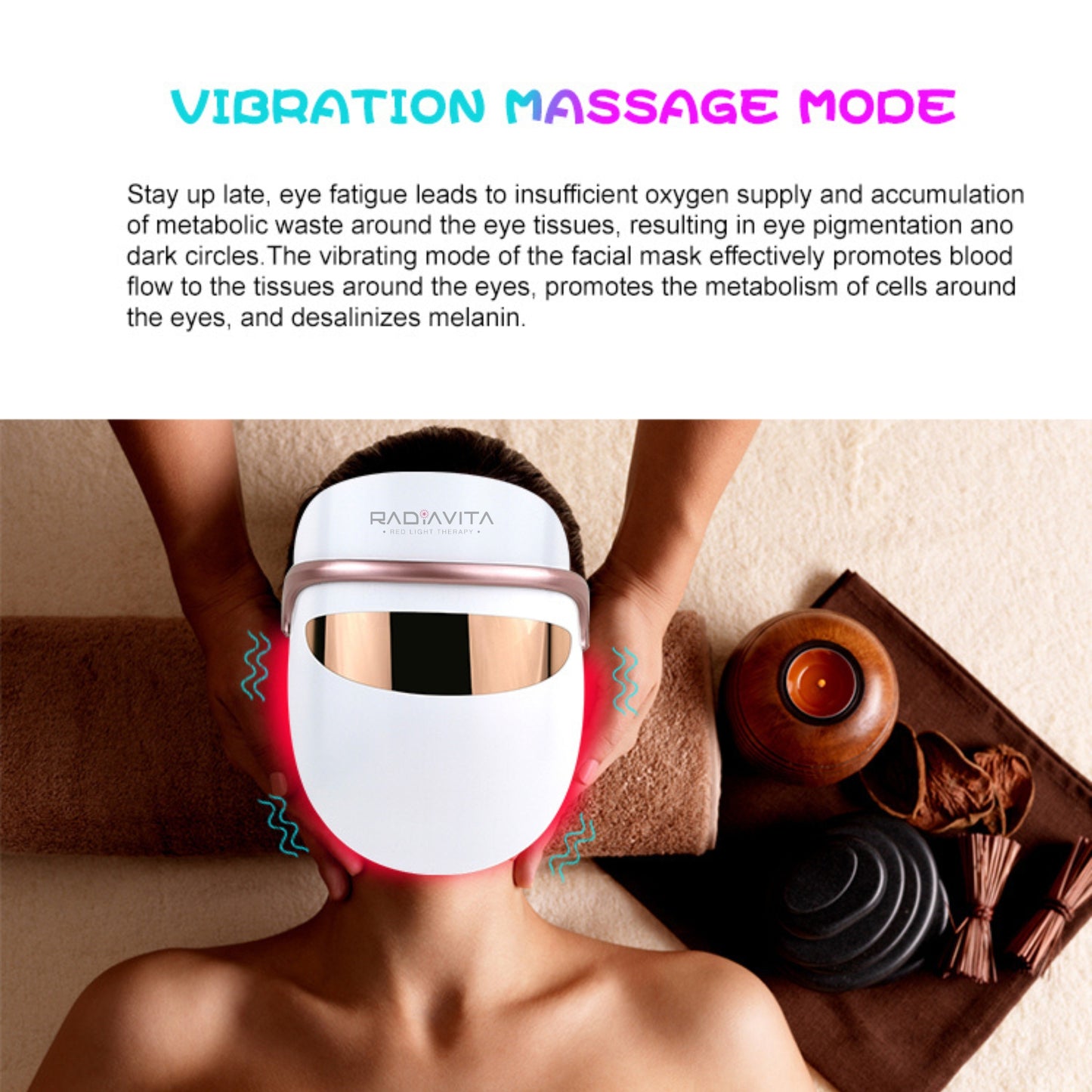 RadiaVita Advanced 7-Color LED Photon Face Mask (Premium Skin Rejuvenation & Anti-Aging Therapy)