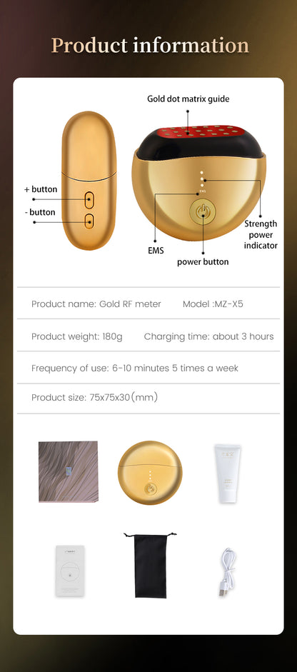 RadiaVita RF+EMS Red Light Face Lifting & Skin Rejuvenation Device