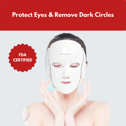 RadiaVita 7-Color LED Photon Face Mask (Skin Rejuvenation & Anti-Aging Light Therapy)