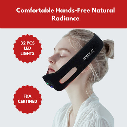 RadiaVita Built-in Battery Face & Chin Red Light Therapy Wrap