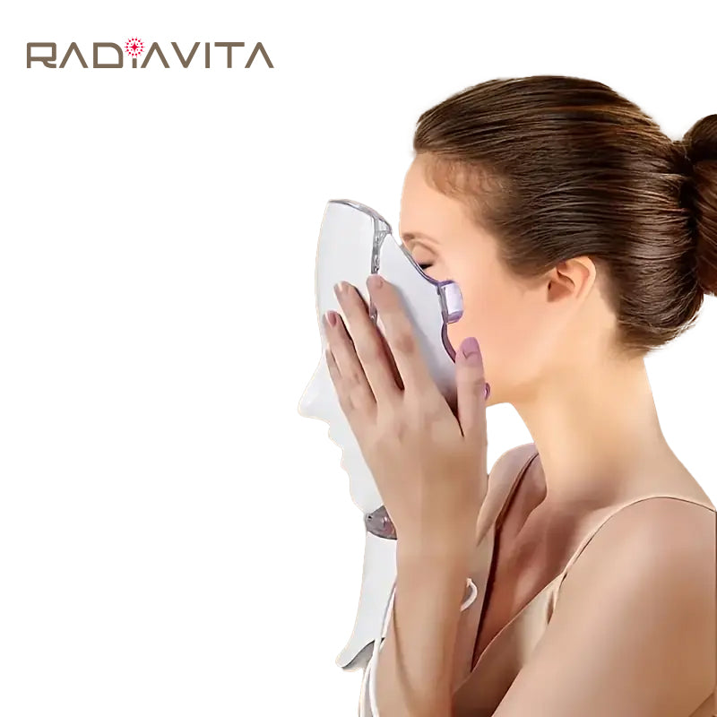 RadiaVita 7-Color LED Photon Face Mask (Skin Rejuvenation & Anti-Aging Light Therapy)
