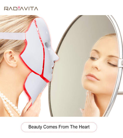RadiaVita 7-Color LED Photon Face Mask (Skin Rejuvenation & Anti-Aging Light Therapy)