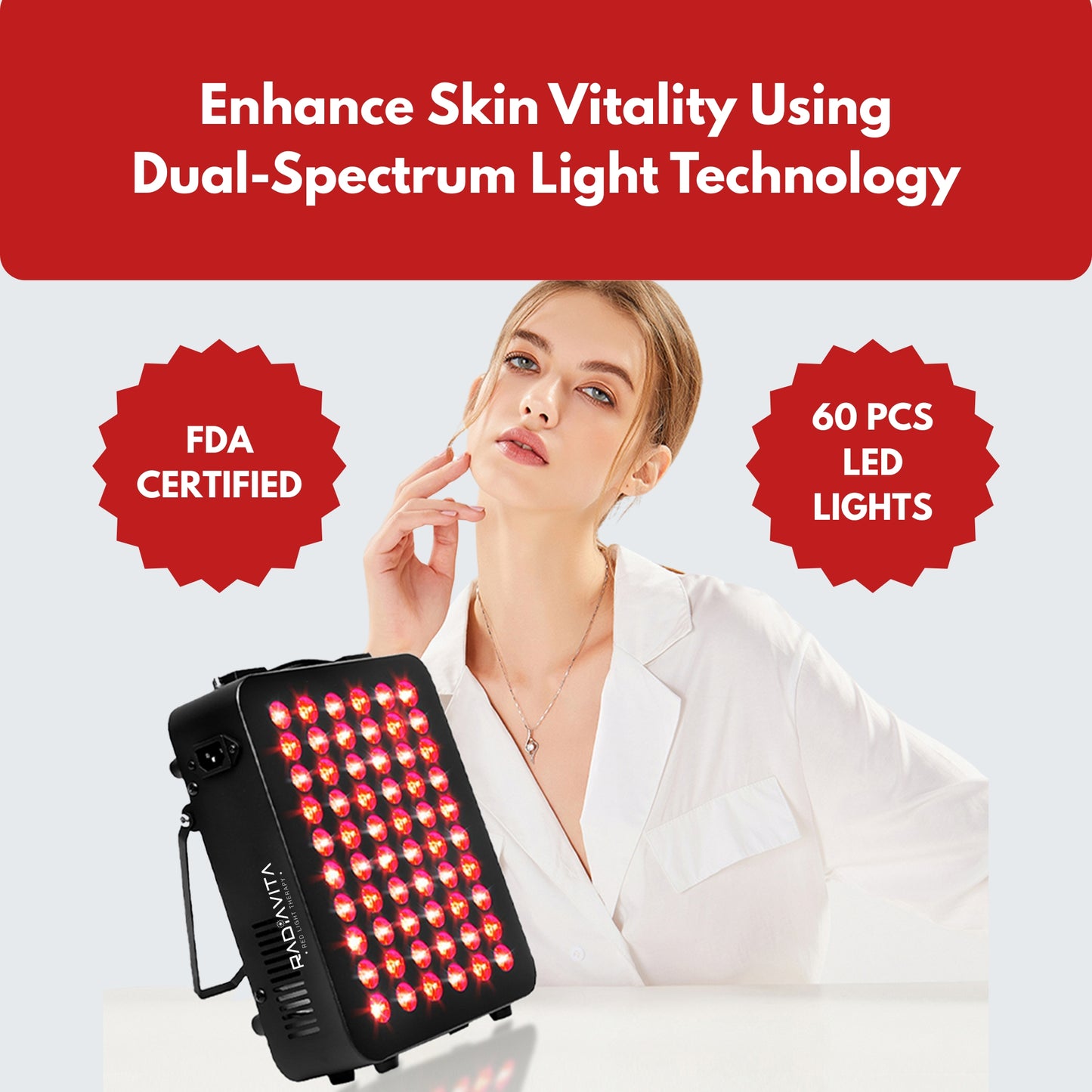 RadiaVita T300B Red & Near-Infrared Light Therapy Panel