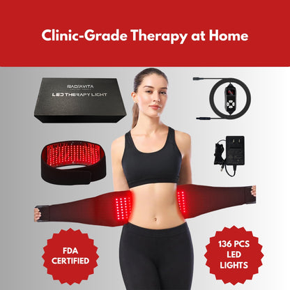 RadiaVita 130X20cm Extra-Long Full-Body Red Light Therapy Wrap