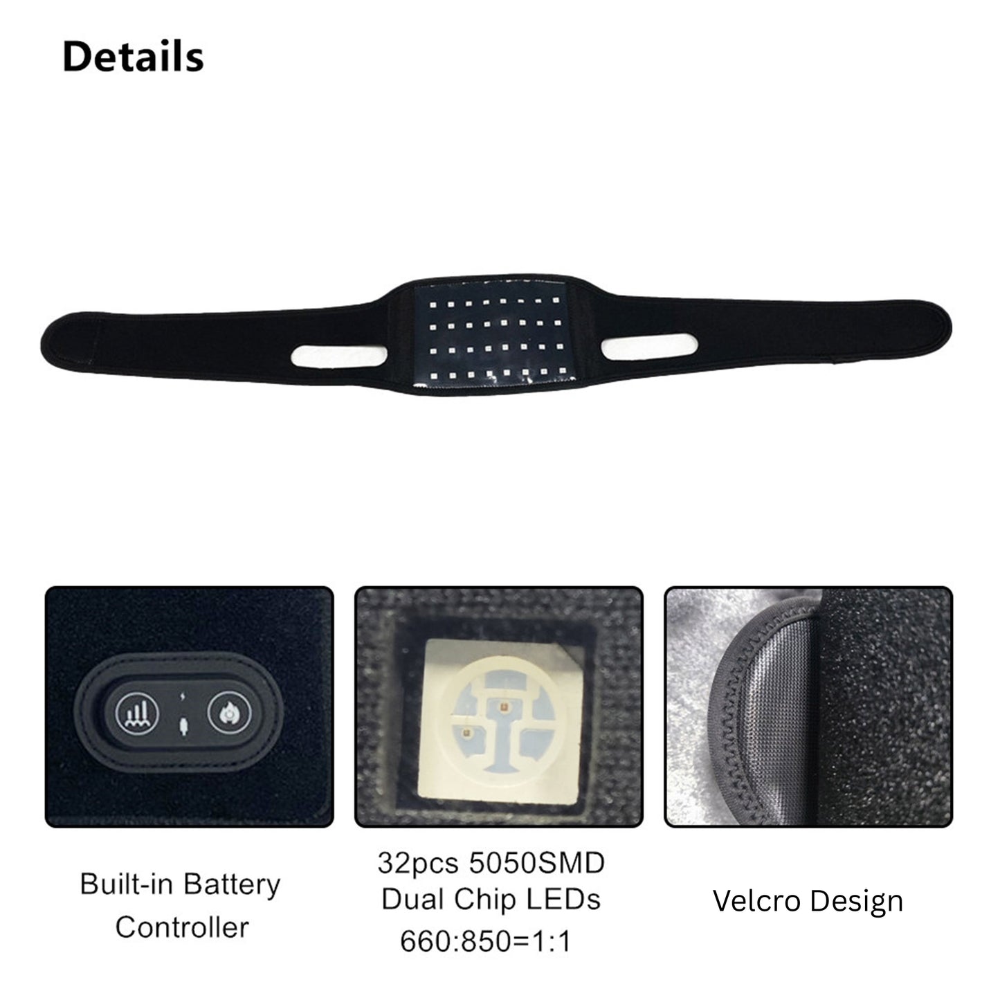 RadiaVita Built-in Battery Face & Chin Red Light Therapy Wrap