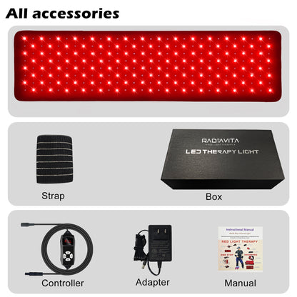 RadiaVita Mid-Size Red Light Therapy Wrap (80X20cm, 25W)