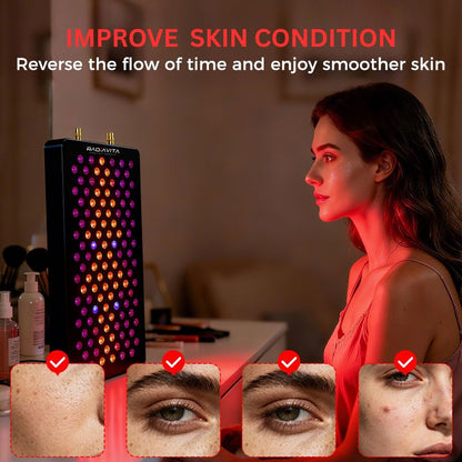 RadiaVita RV600 – Medium Size 10-Wavelength Red Light Therapy Panel