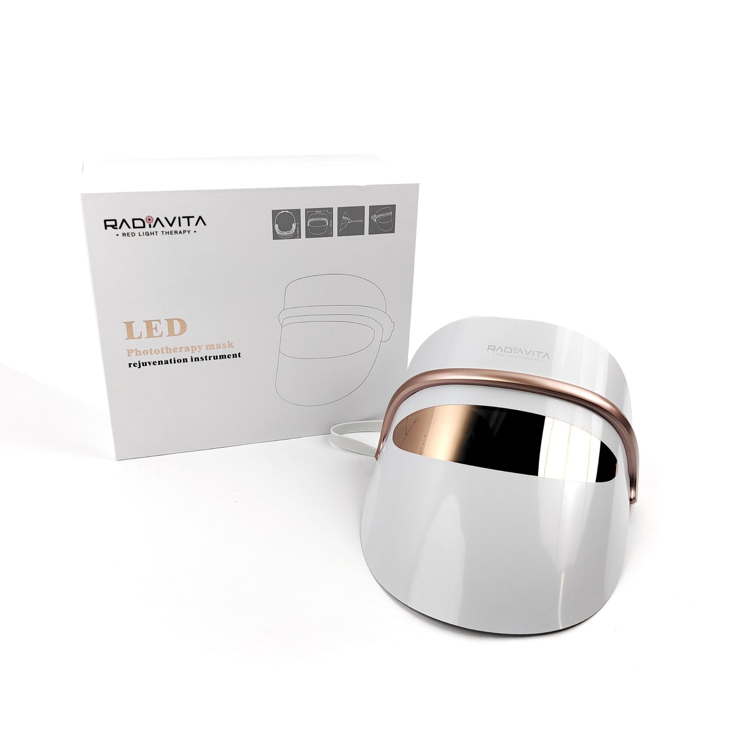 RadiaVita Advanced 7-Color LED Photon Face Mask (Premium Skin Rejuvenation & Anti-Aging Therapy)