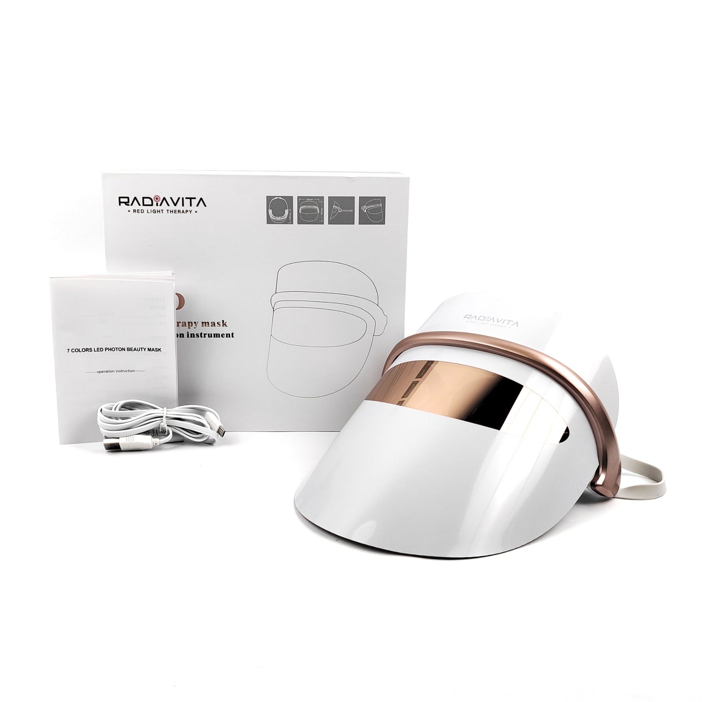 RadiaVita Advanced 7-Color LED Photon Face Mask (Premium Skin Rejuvenation & Anti-Aging Therapy)