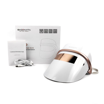 RadiaVita Advanced 7-Color LED Photon Face Mask (Premium Skin Rejuvenation & Anti-Aging Therapy)