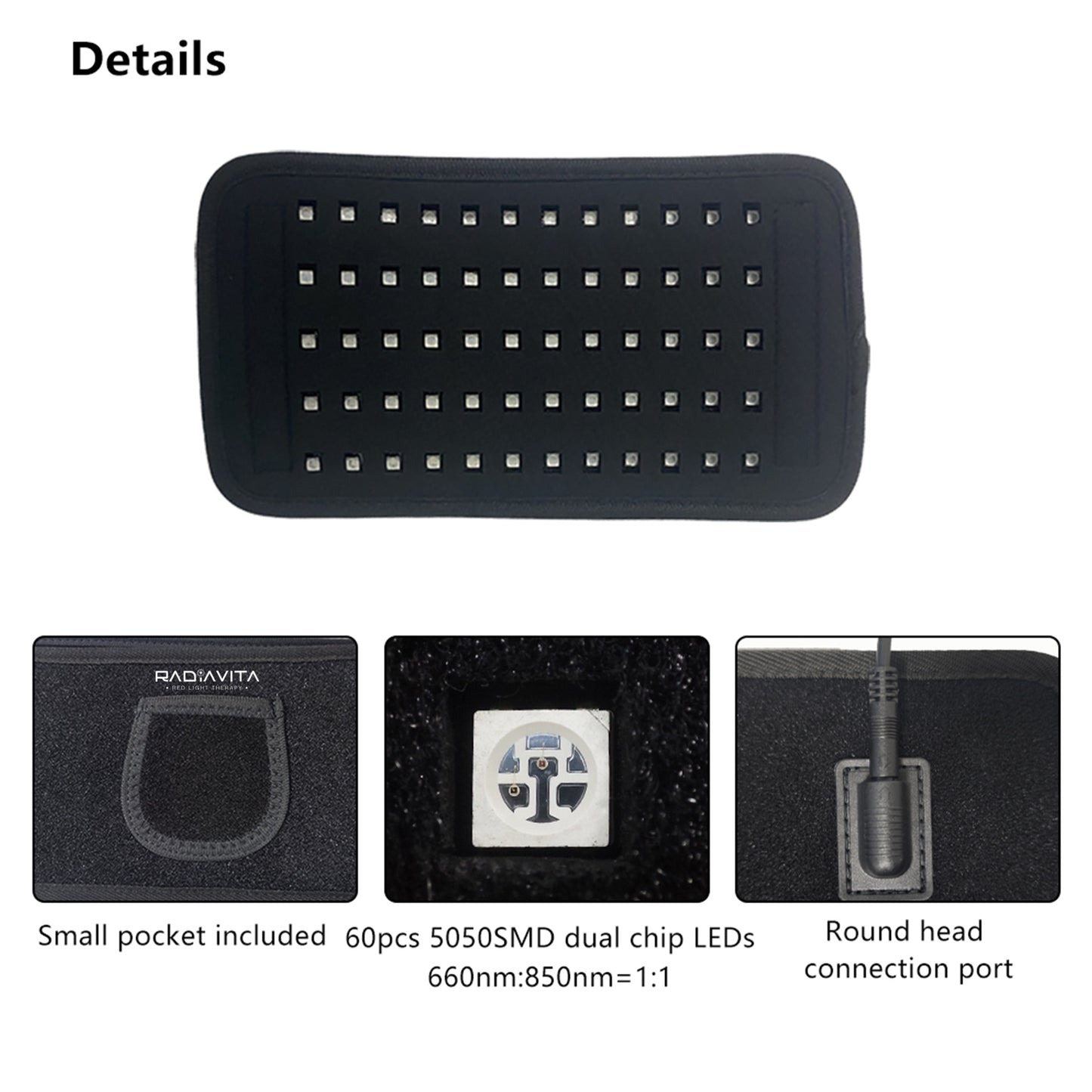 RadiaVita Mini Size Body Target Red Light Therapy Wrap