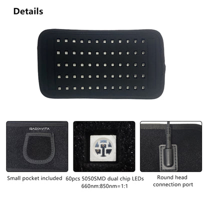 RadiaVita Mini Size Body Target Red Light Therapy Wrap