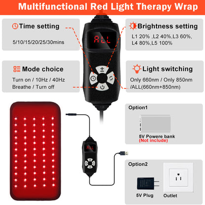 RadiaVita Mini Size Body Target Red Light Therapy Wrap