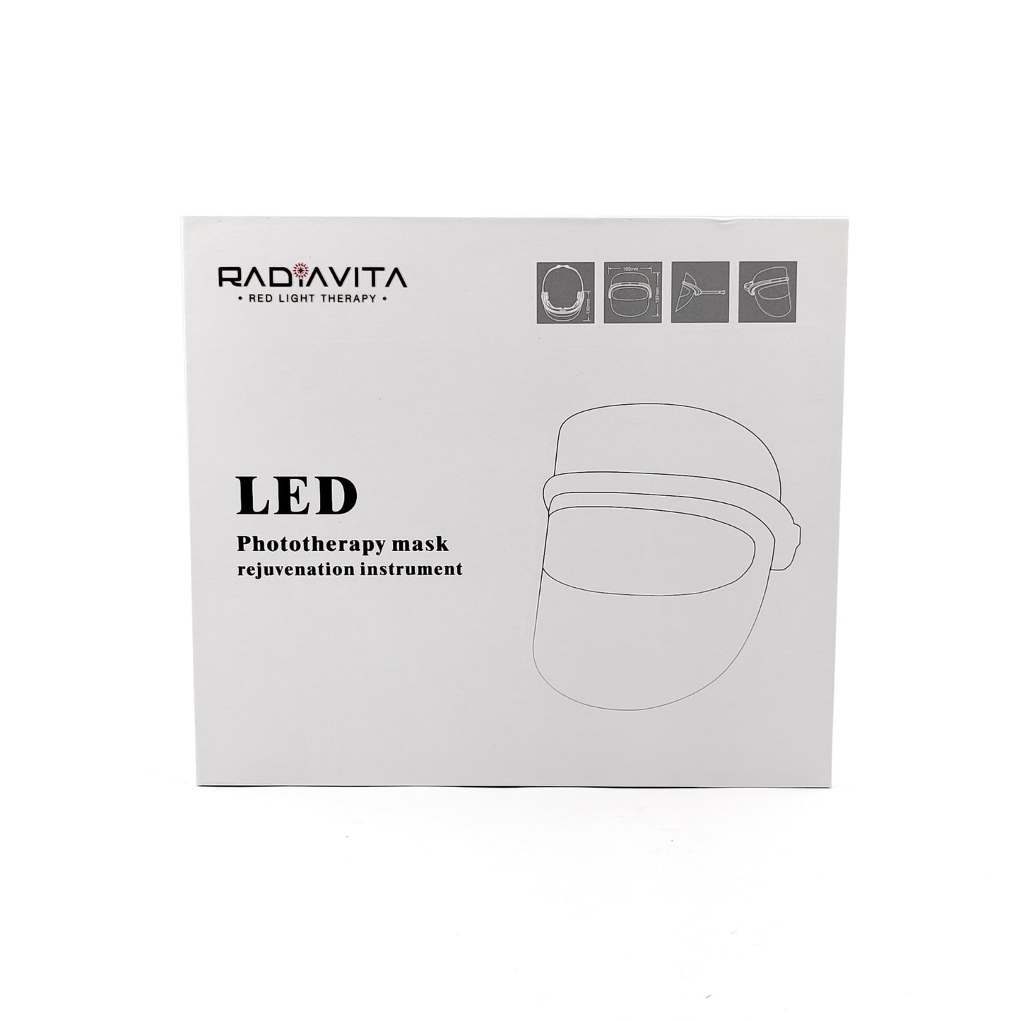 RadiaVita Advanced 7-Color LED Photon Face Mask (Premium Skin Rejuvenation & Anti-Aging Therapy)