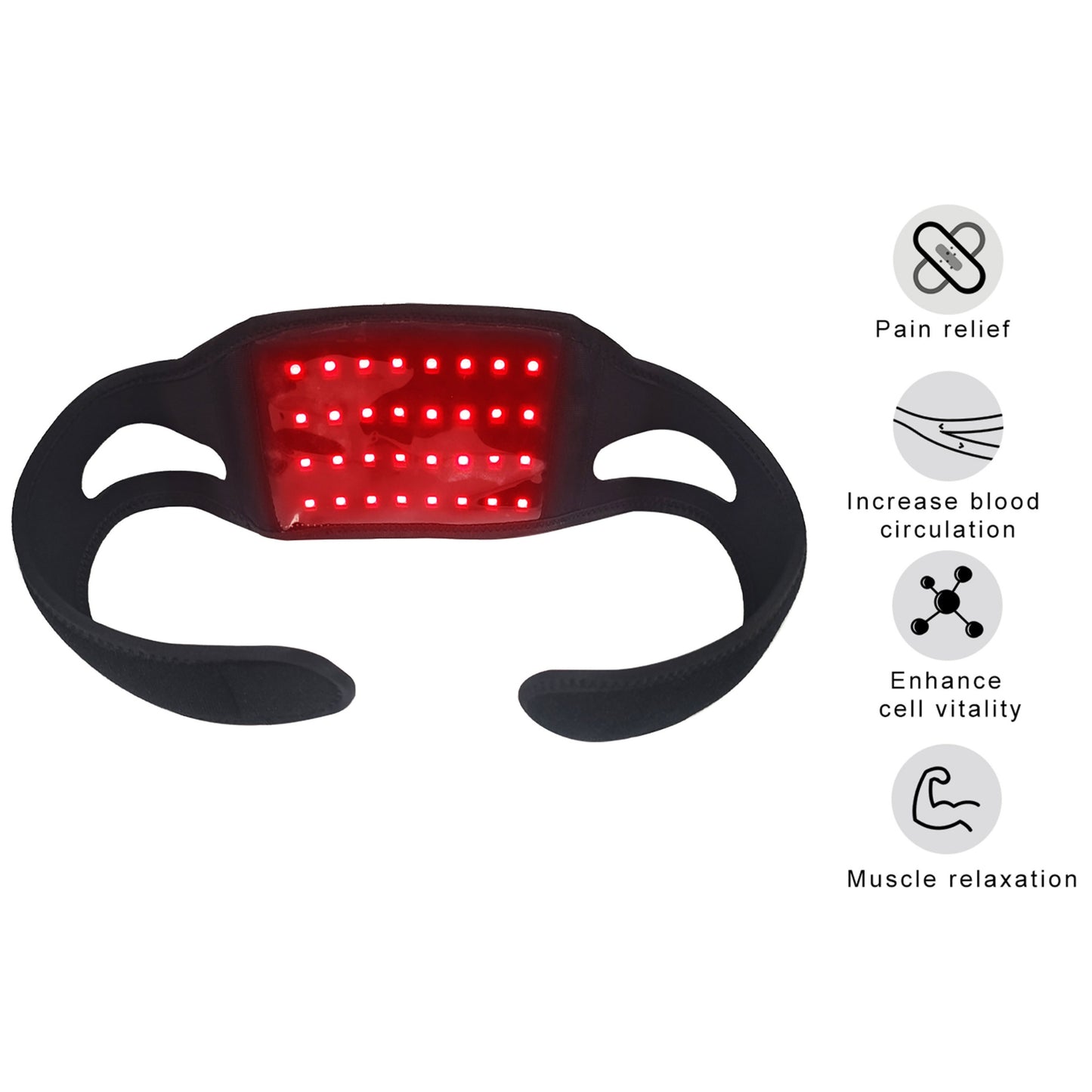 RadiaVita Built-in Battery Face & Chin Red Light Therapy Wrap