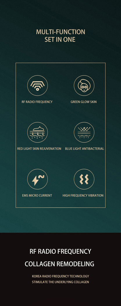 RadiaVita 3-Color LED Face & Neck Versatile Skin Care Instrument