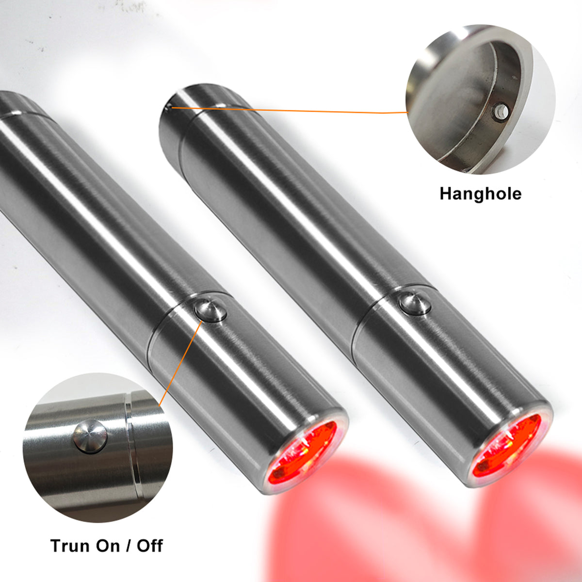 Red light therapy torch