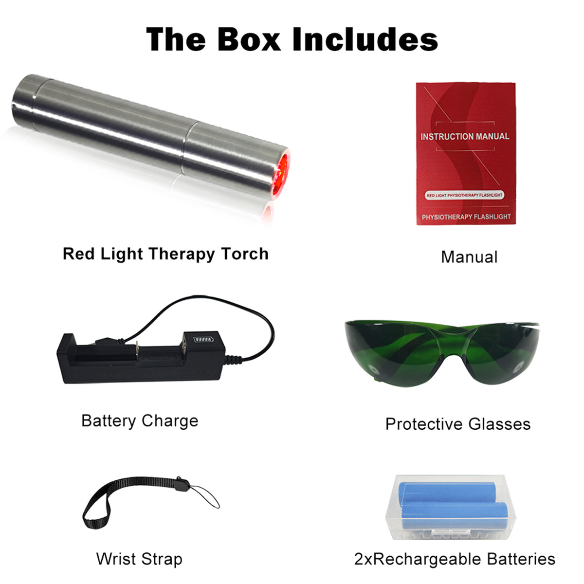 Red light therapy torch