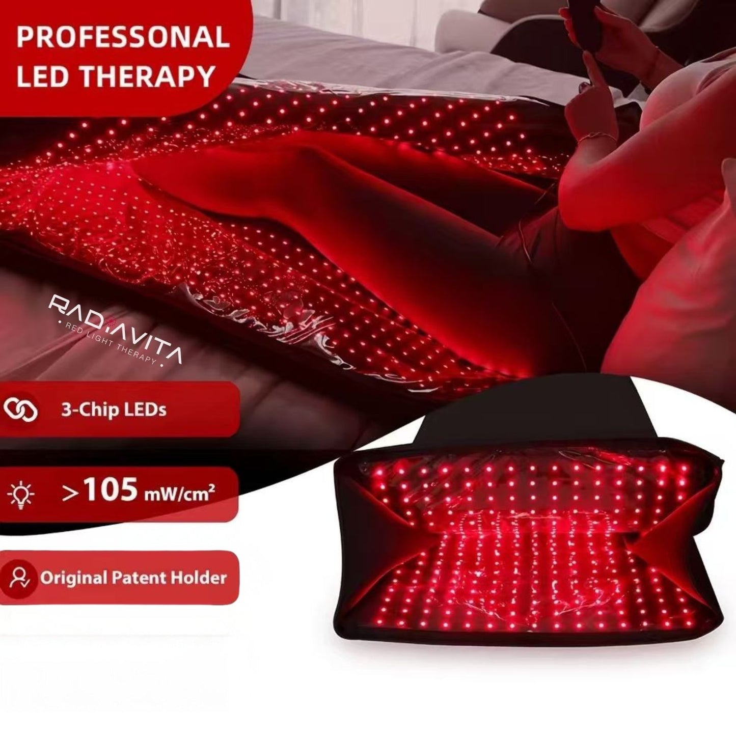 RadiaVita 360° Red Light Therapy Sleeping Bag