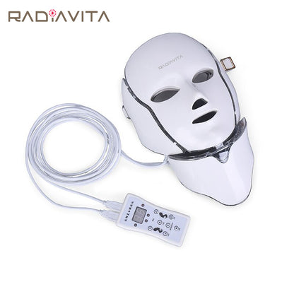 RadiaVita 7-Color LED Photon Face Mask (Skin Rejuvenation & Anti-Aging Light Therapy)