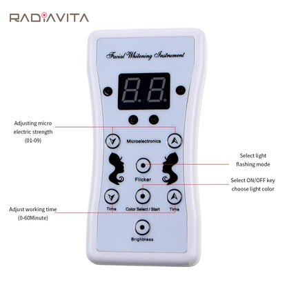 RadiaVita 7-Color LED Photon Face Mask (Skin Rejuvenation & Anti-Aging Light Therapy)